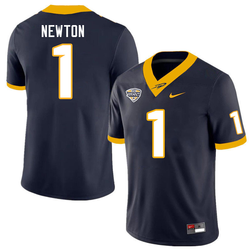 Toledo Rockets #1 Jerjuan Newton College Football Jerseys Stitched Sale-Navy